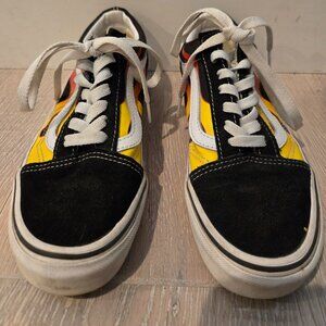 Flame Print Vans